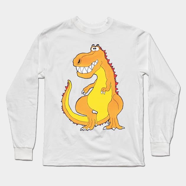 Tommy theT- Rex  (dinosaur No1) Long Sleeve T-Shirt by SpencerHart